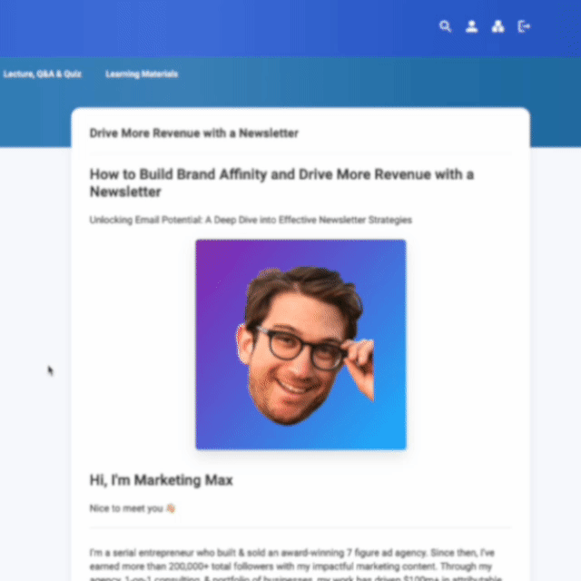 Drive More Revenue with a Newsletter with Marketing Max