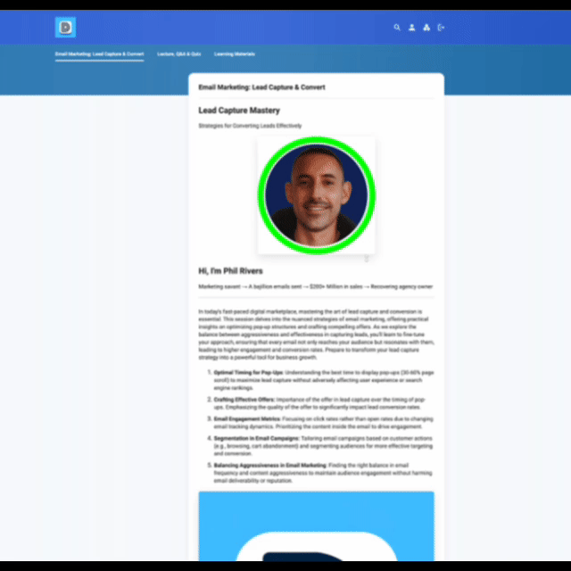 Email Marketing: Lead Capture & Convert with Phil Rivers