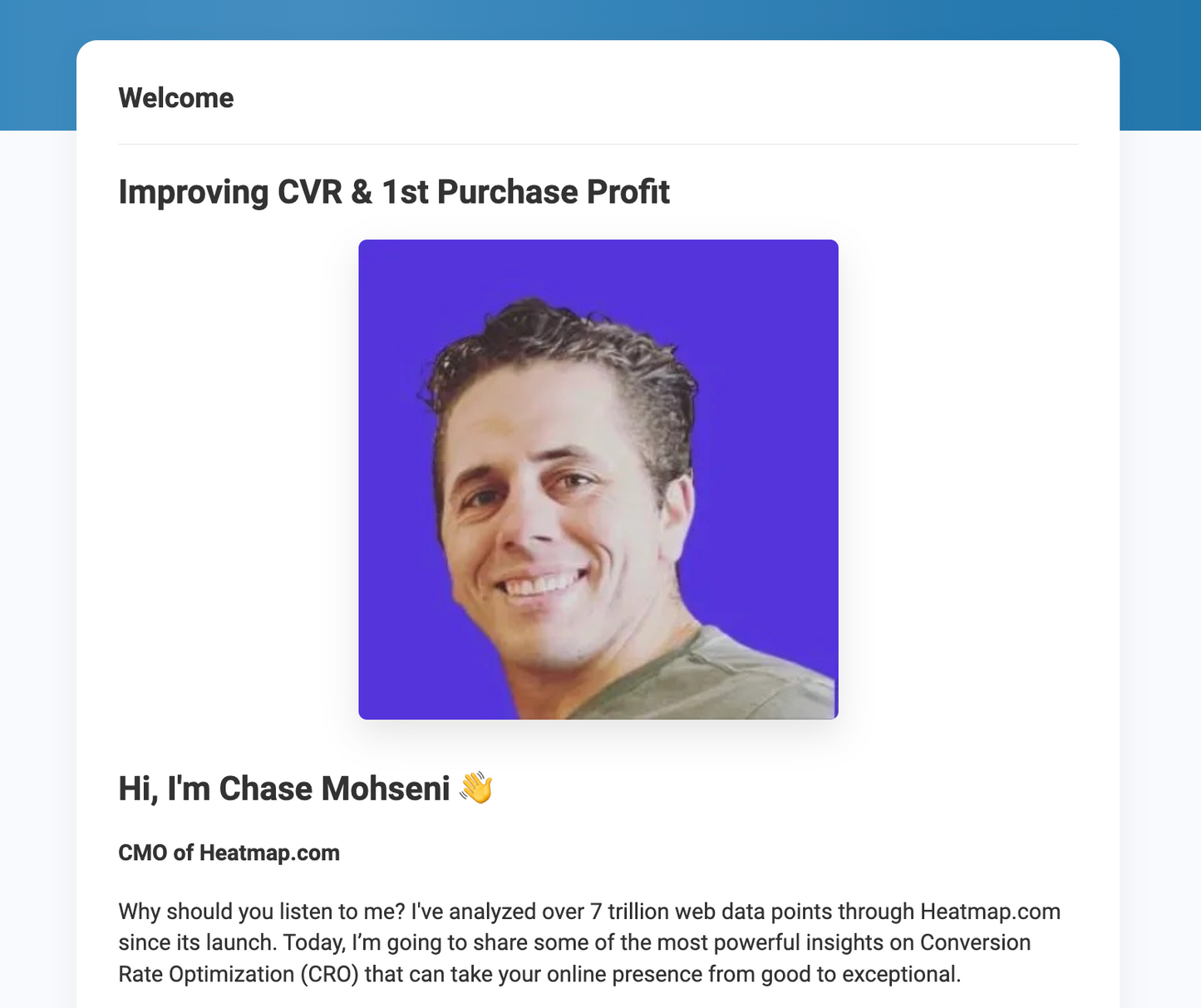Improving CVR & 1st Purchase Profit with Chase Mohseni