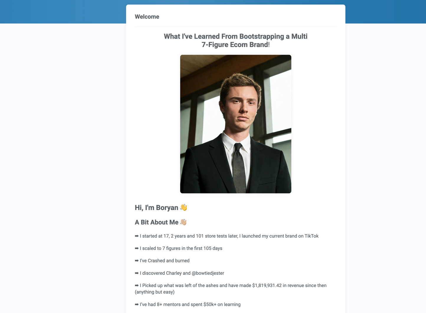 Bootstrapping a Multi 7-Figure Ecom Brand with Boryan Markulis