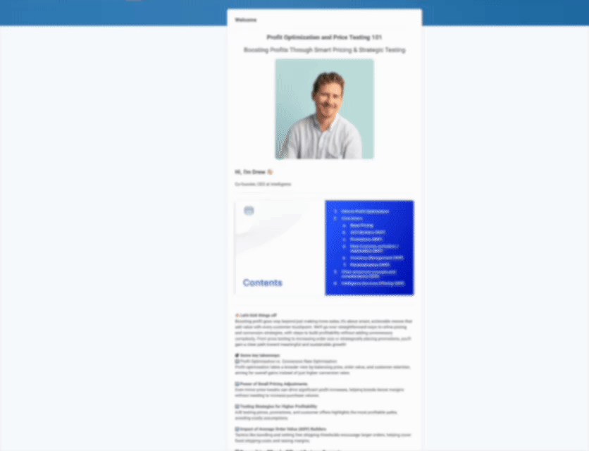 Profit Optimization and Price Testing 101 with Drew Marconi