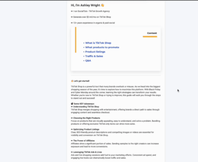 TikTok Tips to MAXIMIZE BFCM! with Ashley Wright