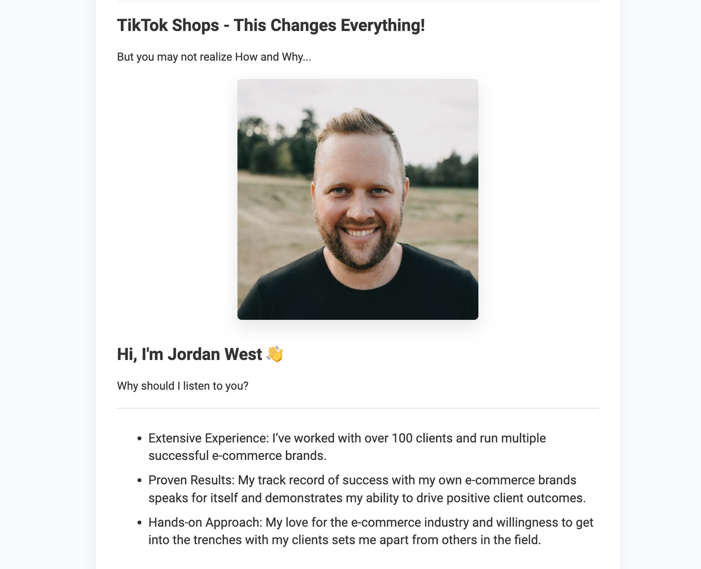 TikTok Shops Made EASY with Jordan West