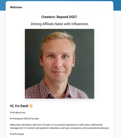 Creators: Beyond UGC with Danil Salukov [Masterclass Bundle]