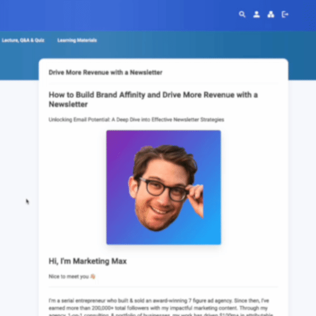 Drive More Revenue with a Newsletter with Marketing Max [Masterclass Bundle]