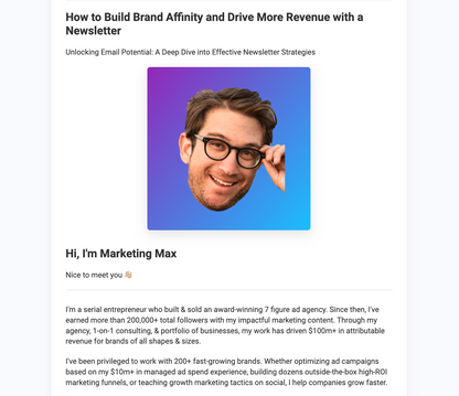 Drive More Revenue with a Newsletter with Marketing Max [Masterclass Bundle]