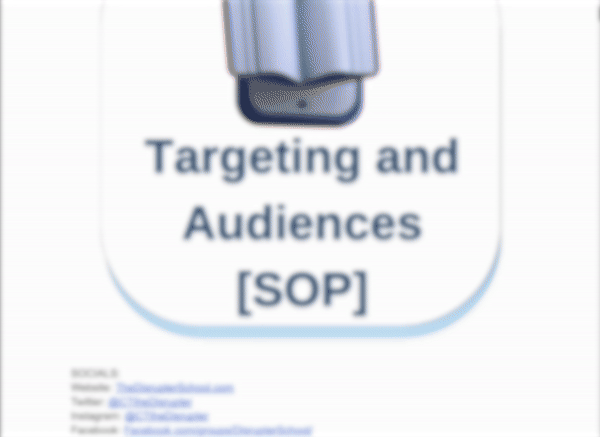 Targeting and Audiences [SOP]