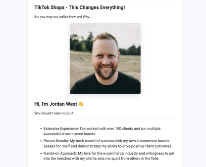 TikTok Shops Made EASY with Jordan West [Masterclass Bundle]